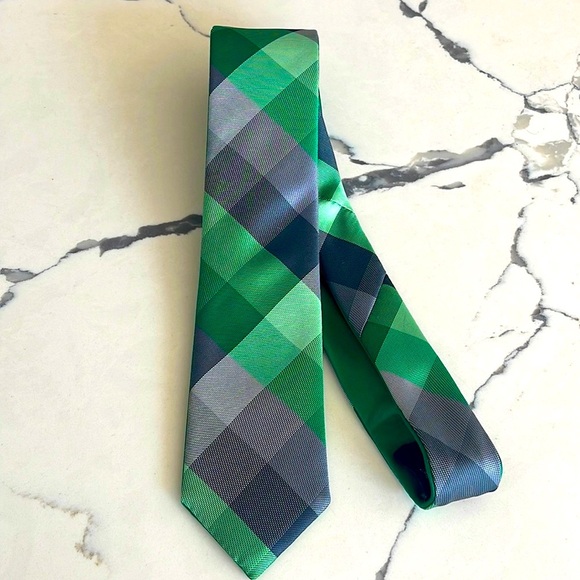 jf j.ferrar Other - JF J. Ferrar Reversible Tie- Green/Green Plaid-OS